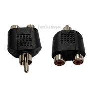 <Home Audio > RCA Plug to 2 Jack; 1 piece
