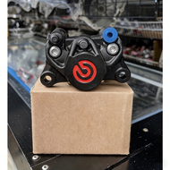 คาลิปป์ปูปั๊มเบรคดัดแปลงแบบCNC สีเงินไม่มีขาตั้ง ปั้มด้วง CNC พร้อมขาคาลิปเปอร์+น็อตหัวเฟือง W125/W1