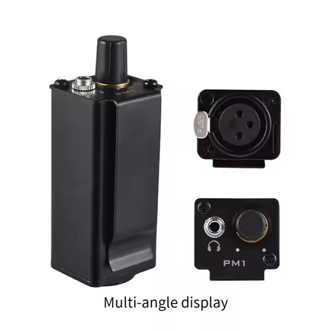 A32T-In Ear Monitor Amplifier With XLR Input Volume Adjustment Portable Stereo Headphone Amp Plug Pl