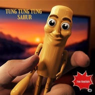 Tung Tung Tung Sahur permainan Brainrot stickman keychain tralalero tralala