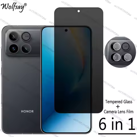 Privacy Screen Protector For Honor Win Anti-Spy Tempered Glass For Honor Win RT Camera Lens Protecto