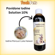 Povidone Iodine solution 10% For Animal Iodin Pencuci Luka Haiwan