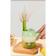 Smart Gadgets 4 in 1 Potable Electric Slicer, Chopper, Cutter Set