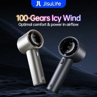 JISULIFE Handheld Fan Pro1/Pro1S Mini Fan Rechargeable Jet Fan Strong Wind 100 Gear Wind Speed Metal