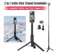 <EX SHOP> Original Insta360 2-in-1 Invisible Selfie Stick + Tripod For Insta360 X5/X4/X3/ONE X2 /Go 