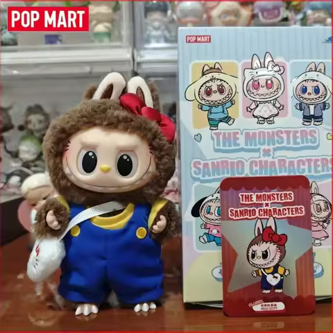 POPMART LABUBU THE MONSTERS x Sanrio Characters Hello Kitty and Friends Services Vinyl Plush Pendant