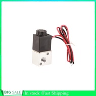 bjiax 3V1-06 DC 12V/24V 3 Way 2 Position 1/8  BSP Normally Closed Pneumatic Solenoid Air Valves(DC12
