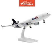 Fedex MD-11 Airplane Model Metal Alloy Plane Kit with Landing Gears Wheels Collectible Gift Christma