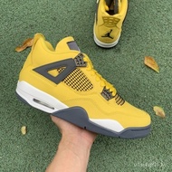 4dhd 2023NewAir Jordan 4Vintage Lighting Thunder yellowaj4Basketball Shoes