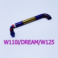 ท่อระบายน้ำมันเครื่องแต่ง W110i/W125/DREAM/MIO/FINO สีไทเท ทอง