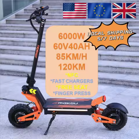 TOURSOR X5 USA EU UK E Scooters 6000W Dual Motor 60V40ah Electric Scooter Adult 11 Inch Off-road Vac
