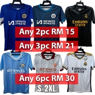 【S-2XL】23/24 Design Football Soccer Club Jersey Short Sleeve Unisex Jersey Bola T1 _C