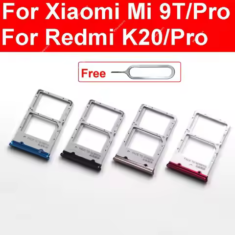 Memory & SIM Card Tray Holder For Xiaomi Redmi Mi 9T K20 K20 Pro Sim & Micro SD Card Reader Slot Rep