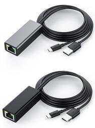 micro usb2.0轉rj45百兆網卡網線適用於TV電視棒同屏器連接路由器