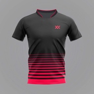 Maxx badminton shirt （Red/Black）