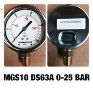 "NUOVA FIMA" Pressure gauge 2.5" 0-1 2.5 4 6 10 16 25 40 Bar เกจวัดแรงดัน หน้าปัด2.5"  เกลียวล่าง1/4