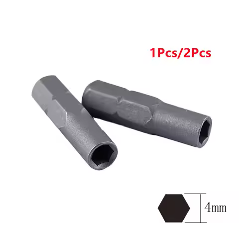1Pc/2Pcs 6.35mm 1/4" Insert Bit Adapter To System 4mm Hex Shank Electric Screwdriver Tool Micro Bit 