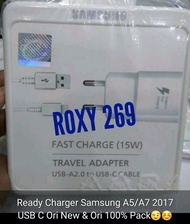 [DISKON] Charger Carger HP Samsung S8 C9 C9pro A5 A7 2017 DLL USB TYPE-C Original New Fast Charging 
