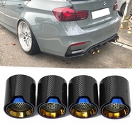 4PCS/LOT Carbon Fiber Matte Car Exhaust Tip For BMW M2 F8 M3 F80 M4 F82 M5 F10 M6 F12 M Performance 