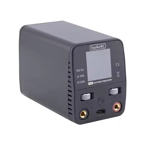 Power GaN Supply ToolkitRC P200 V2 Mini GaN Power Supply 30V AC100W DC200W 10A Adjustable With USB O