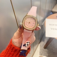 PP Women Watch Full Diamond Quartz Fashion Watch Silicon Tape High Quality