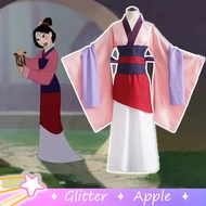 Mulan Cosplay Costume For Woman Pink Traditional Chinese Hanfu Christmas Halloween Party Women Performance Clothes Set