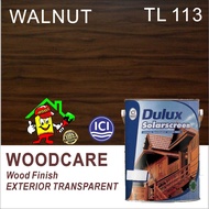 TL113 WALNUT ( 1L ) DULUX SOLARSCREEN EXTERIOR TRANSPARENT WOOD FINISH WOODCARE