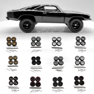 [mcfsnzwtxz1bw] 4x RC car wheels and tires, upgrade part, wear-resistant vehicle wheels,
