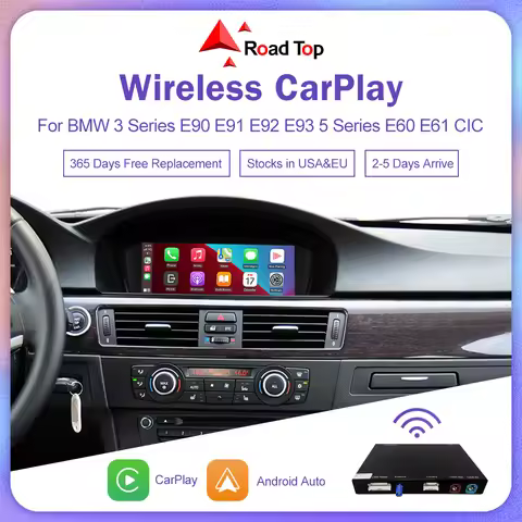 Wireless CarPlay for BMW 3 Series E90 E91 E92 E93 5 Series E60 E61 2008-2013 Android Auto Carplay Mi