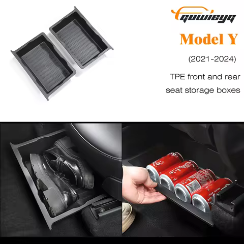 Fit for Tesla Model Y Under-Seat Storage Box - Compatible with 2021-2024 Model Y