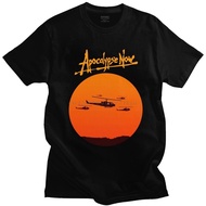 Apocalypse Now Tshirt Men Pure Cotton Huey Helicopter T-shirt Vietnam War Tee Tops Round Neck Short 