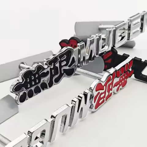 3D Metal Car Sticker Badge Logo Mugen Emblem Front Grill Badge For Honda Civic Type R FN2 FK8 Fit Ja