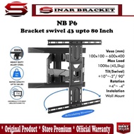 SHIPPINGbebas - TV Bracket 75 70 65 50 43 Inch, Swivel TV Bracket NORTH BAYOU NB P6