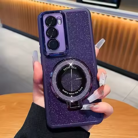 Luxury Glitter Ring Stand Case For OPPO A5Pro A3 A3X A3Pro A80 A60 A40/M A79 A98 A78 A58 A38 A18 A96