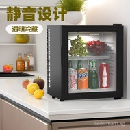 Hotel Room fridge Single Door Small Silent Transparent Refrigerator Tea Preservation Mini Fridge