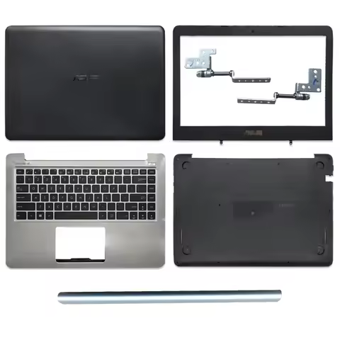 New Laptop Case For ASUS K401 K401Q A401L K401L A401LB5200 K401LB LCD Back Cover Front Bezel Hinges 