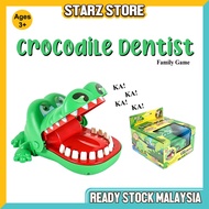 [STARZSTORE] Big Crocodile Bite Game Jaw Tooth Finger Bite Toy Family Game For Kids Gift Set mainan 