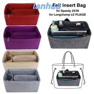 LANHUA Liner Bag, Felt Handbag Insert Bag, Durable Multi-Pocket Travel Storage Bags Bag Organizer for Speedy Neverfull/Longchamp LE PLIAGE
