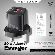 Essager 20W GaN USB Type C Charger PD Fast Charge Phone QC 3.0 Quick Chargers For iP 14 13 12 11 Pro
