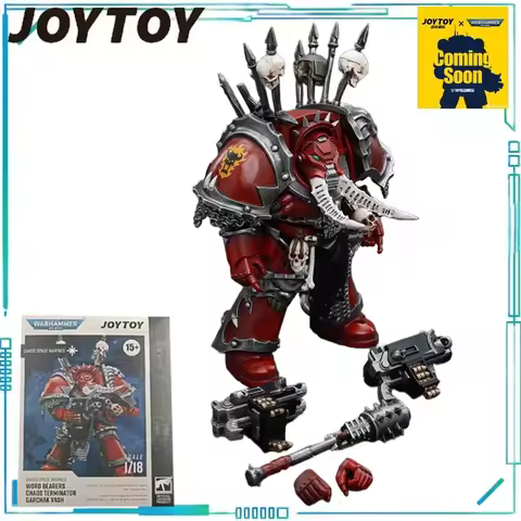JOYTOY Genuine JOYTOY X Warhammer 40K Series Chaotic Storyteller Chaos Lord Terminator Chaos Space M