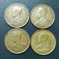 Thai King Rama IX 50 Satang 1957 (x4 )