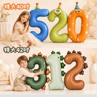 Ready Stock Same Day Shipping {Extra Large 40 inch Colorful Eyes Number Balloon No. 42 inch No. 1~3 