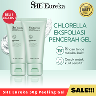 BELI 1 GRATIS 1 SHE Eureka 50g Peeling Exfoliating  Gel Mencerahkan Kulit Pria dan Wanita Viral Bpom