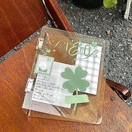Album Lưu Trữ Acrylic Trong Suốt Four Leaf Clover Không Có Thuộc Tính A5 Bốn Hộp Ba Inch Nhỏ Album L
