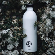 Italy 24Bottles High Wear-Resistant Lightweight Cold Water Bottle 1,000ml-Black/White