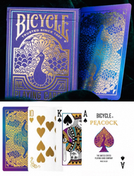 Bicycle - 美國製 “孔雀" 撲克啤牌 牌中之王 燙金閃光 名廠Bicycle卡牌 Playing Cards 絲滑印刷 魔術適用 (平行進口)