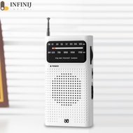 Full Band AM FM Radio Battery Powered Analog Radio Portable Pointer Radio [infinij.sg]
