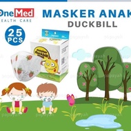 Masker Duckbill Anak Onemed 3Ply Earloop Setara Sensi - Motif Stroberi