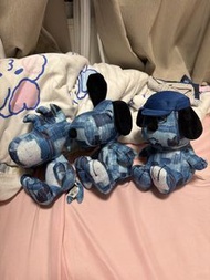 Snoopy 牛仔布毛公仔套裝 FDMTL