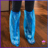 First Chioce  ถุงครอบรองเท้ากันฝน ถุงพลาสติกยาว ถุงพลาสติกกันลื่น สำหรับสวมรองเท้า (พร้อมส่ง) ถุงคลุมรองเท้า  Disposable foot cover